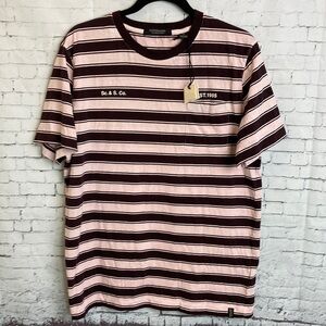 Scotch & Soda NWT Striped Pocket Short Sleeve T-Shirt L Classic Academia Preppy